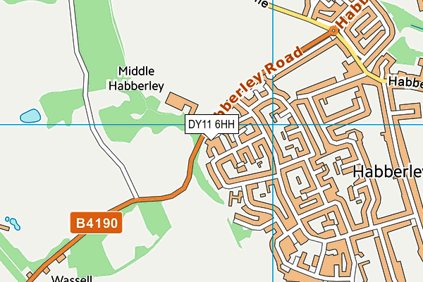 DY11 6HH map - OS VectorMap District (Ordnance Survey) DY11 6HH map - OS VectorMap District (Ordnance Survey)