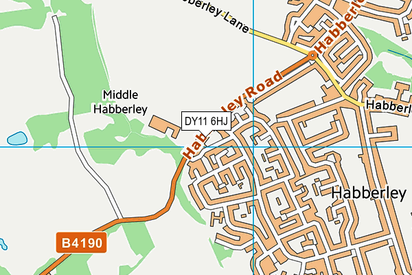 DY11 6HJ map - OS VectorMap District (Ordnance Survey) DY11 6HJ map - OS VectorMap District (Ordnance Survey)