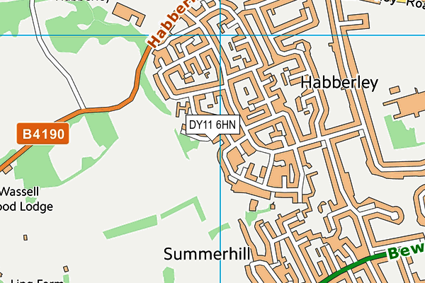 DY11 6HN map - OS VectorMap District (Ordnance Survey) DY11 6HN map - OS VectorMap District (Ordnance Survey)