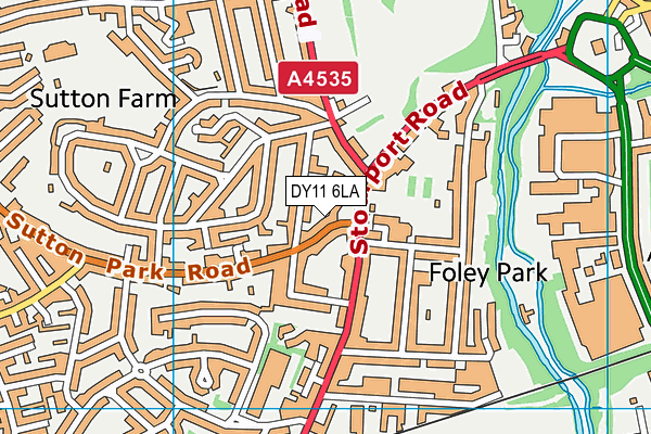 DY11 6LA map - OS VectorMap District (Ordnance Survey) DY11 6LA map - OS VectorMap District (Ordnance Survey)