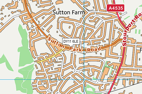DY11 6LE map - OS VectorMap District (Ordnance Survey) DY11 6LE map - OS VectorMap District (Ordnance Survey)
