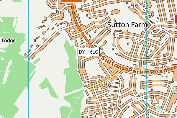 DY11 6LG map - OS VectorMap District (Ordnance Survey)