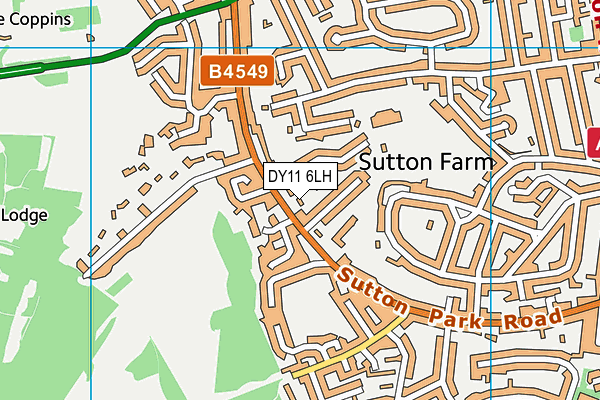 DY11 6LH map - OS VectorMap District (Ordnance Survey) DY11 6LH map - OS VectorMap District (Ordnance Survey)