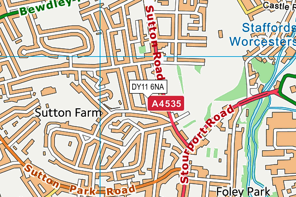 DY11 6NA map - OS VectorMap District (Ordnance Survey) DY11 6NA map - OS VectorMap District (Ordnance Survey)