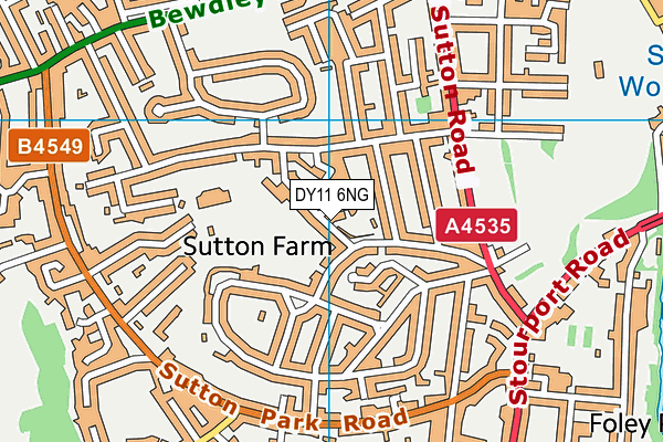 DY11 6NG map - OS VectorMap District (Ordnance Survey) DY11 6NG map - OS VectorMap District (Ordnance Survey)