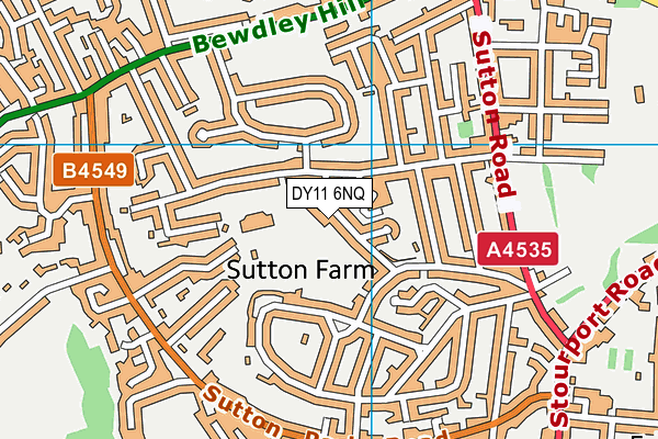 DY11 6NQ map - OS VectorMap District (Ordnance Survey) DY11 6NQ map - OS VectorMap District (Ordnance Survey)