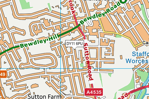 DY11 6PU map - OS VectorMap District (Ordnance Survey) DY11 6PU map - OS VectorMap District (Ordnance Survey)