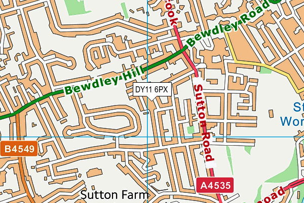 DY11 6PX map - OS VectorMap District (Ordnance Survey) DY11 6PX map - OS VectorMap District (Ordnance Survey)