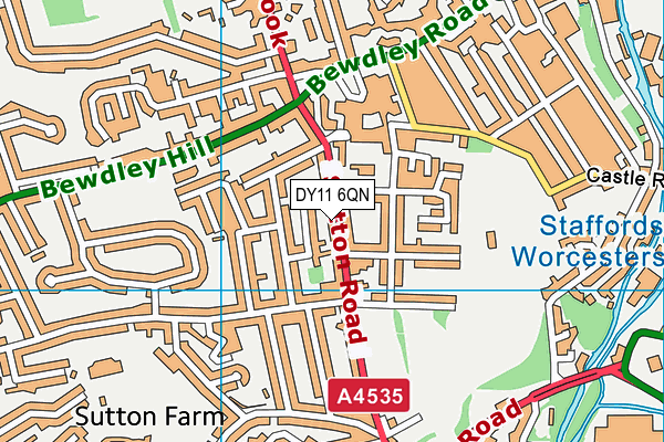 DY11 6QN map - OS VectorMap District (Ordnance Survey) DY11 6QN map - OS VectorMap District (Ordnance Survey)
