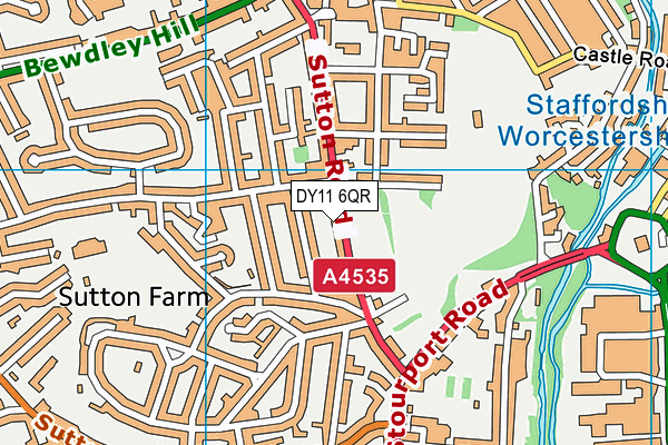 DY11 6QR map - OS VectorMap District (Ordnance Survey) DY11 6QR map - OS VectorMap District (Ordnance Survey)