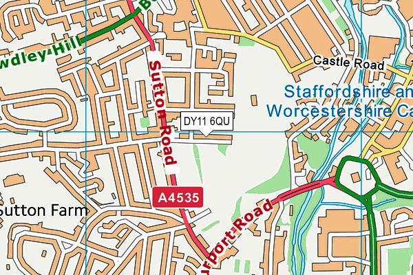 DY11 6QU map - OS VectorMap District (Ordnance Survey) DY11 6QU map - OS VectorMap District (Ordnance Survey)