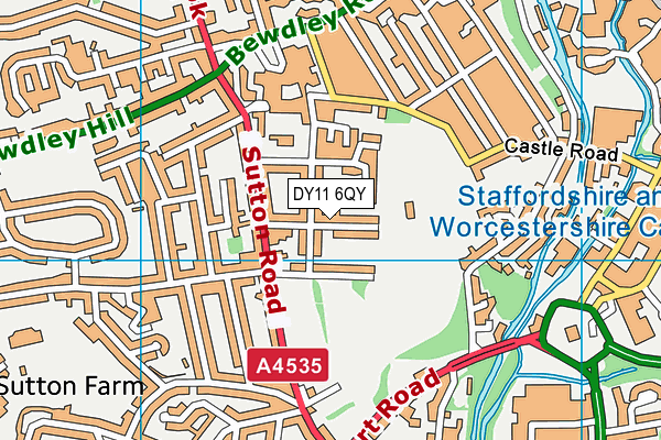 DY11 6QY map - OS VectorMap District (Ordnance Survey) DY11 6QY map - OS VectorMap District (Ordnance Survey)