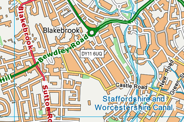 DY11 6UQ map - OS VectorMap District (Ordnance Survey) DY11 6UQ map - OS VectorMap District (Ordnance Survey)