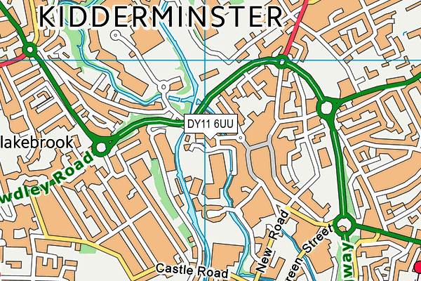 DY11 6UU map - OS VectorMap District (Ordnance Survey) DY11 6UU map - OS VectorMap District (Ordnance Survey)