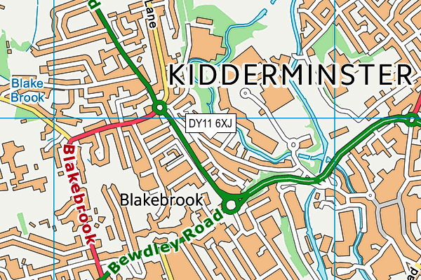 DY11 6XJ map - OS VectorMap District (Ordnance Survey) DY11 6XJ map - OS VectorMap District (Ordnance Survey)