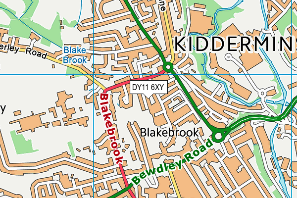 DY11 6XY map - OS VectorMap District (Ordnance Survey) DY11 6XY map - OS VectorMap District (Ordnance Survey)
