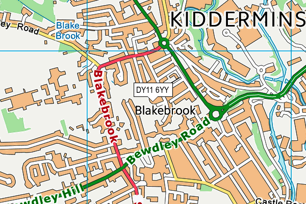 DY11 6YY map - OS VectorMap District (Ordnance Survey) DY11 6YY map - OS VectorMap District (Ordnance Survey)
