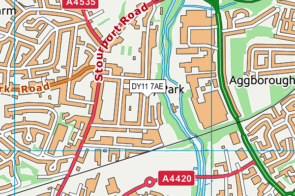 DY11 7AE map - OS VectorMap District (Ordnance Survey) DY11 7AE map - OS VectorMap District (Ordnance Survey)
