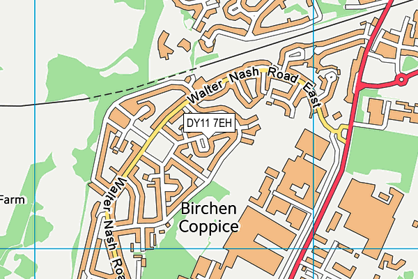 DY11 7EH map - OS VectorMap District (Ordnance Survey) DY11 7EH map - OS VectorMap District (Ordnance Survey)
