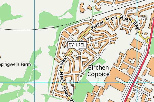 DY11 7EL map - OS VectorMap District (Ordnance Survey) DY11 7EL map - OS VectorMap District (Ordnance Survey)