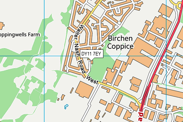 DY11 7EY map - OS VectorMap District (Ordnance Survey) DY11 7EY map - OS VectorMap District (Ordnance Survey)
