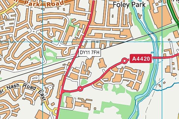 DY11 7FH map - OS VectorMap District (Ordnance Survey) DY11 7FH map - OS VectorMap District (Ordnance Survey)