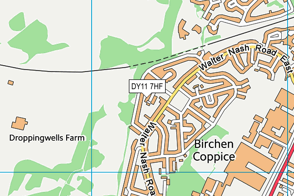 DY11 7HF map - OS VectorMap District (Ordnance Survey) DY11 7HF map - OS VectorMap District (Ordnance Survey)