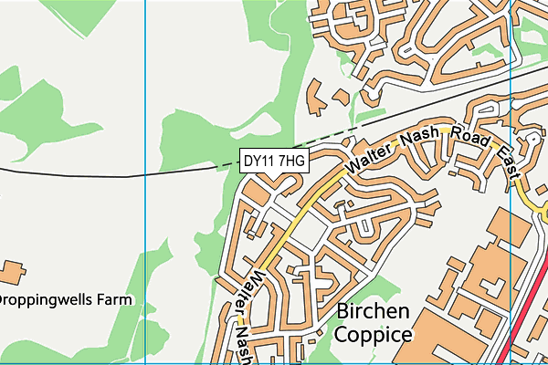 DY11 7HG map - OS VectorMap District (Ordnance Survey) DY11 7HG map - OS VectorMap District (Ordnance Survey)