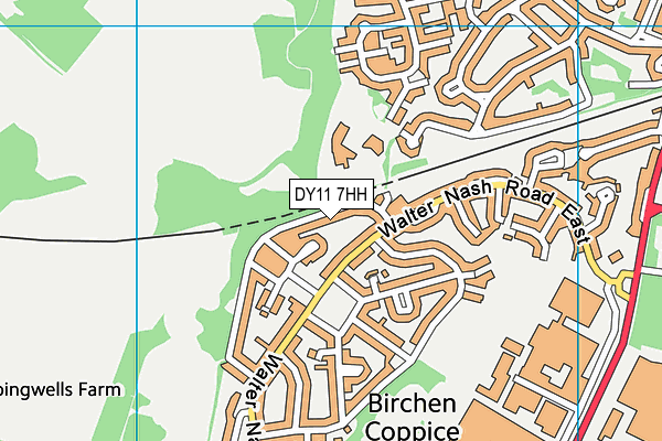 DY11 7HH map - OS VectorMap District (Ordnance Survey) DY11 7HH map - OS VectorMap District (Ordnance Survey)