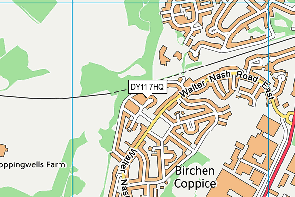 DY11 7HQ map - OS VectorMap District (Ordnance Survey) DY11 7HQ map - OS VectorMap District (Ordnance Survey)