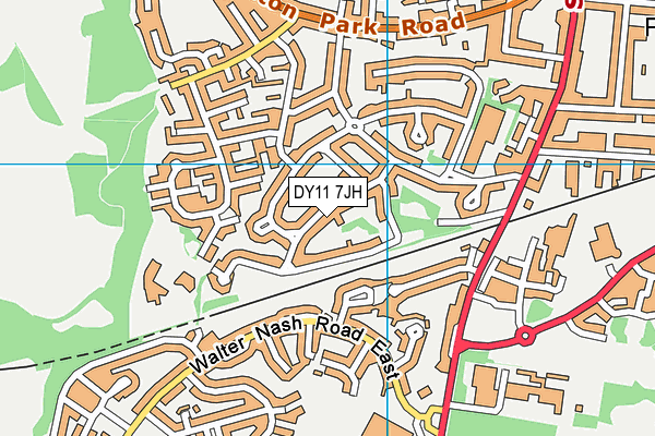 DY11 7JH map - OS VectorMap District (Ordnance Survey) DY11 7JH map - OS VectorMap District (Ordnance Survey)