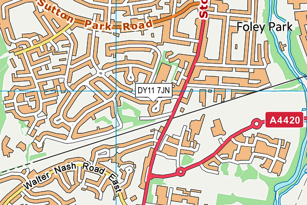 DY11 7JN map - OS VectorMap District (Ordnance Survey) DY11 7JN map - OS VectorMap District (Ordnance Survey)