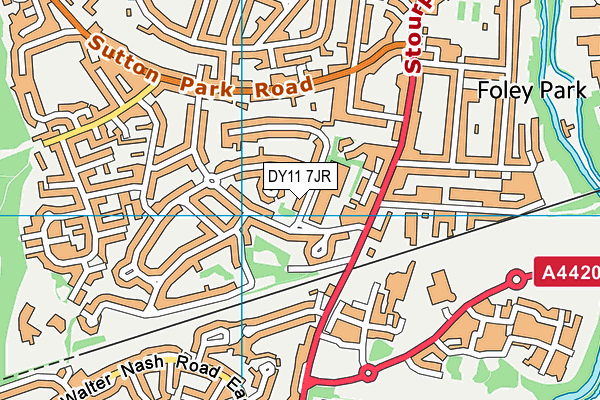DY11 7JR map - OS VectorMap District (Ordnance Survey) DY11 7JR map - OS VectorMap District (Ordnance Survey)