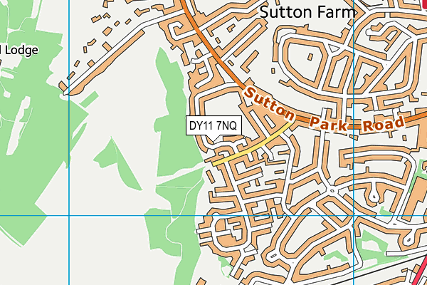 DY11 7NQ map - OS VectorMap District (Ordnance Survey)