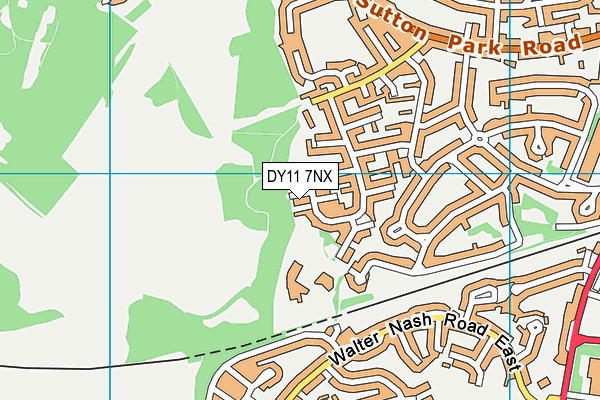 DY11 7NX map - OS VectorMap District (Ordnance Survey) DY11 7NX map - OS VectorMap District (Ordnance Survey)