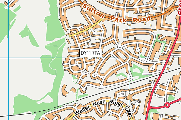 DY11 7PA map - OS VectorMap District (Ordnance Survey) DY11 7PA map - OS VectorMap District (Ordnance Survey)