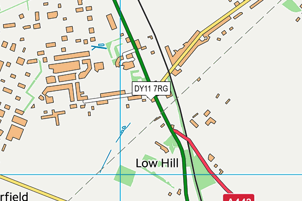 DY11 7RG map - OS VectorMap District (Ordnance Survey) DY11 7RG map - OS VectorMap District (Ordnance Survey)