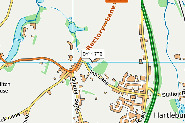 DY11 7TB map - OS VectorMap District (Ordnance Survey) DY11 7TB map - OS VectorMap District (Ordnance Survey)