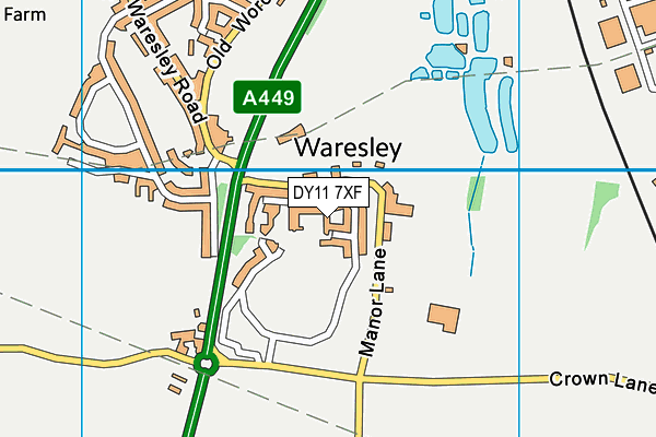 DY11 7XF map - OS VectorMap District (Ordnance Survey) DY11 7XF map - OS VectorMap District (Ordnance Survey)
