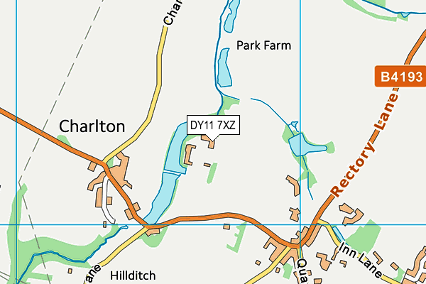 DY11 7XZ map - OS VectorMap District (Ordnance Survey) DY11 7XZ map - OS VectorMap District (Ordnance Survey)