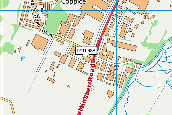 DY11 9SB map - OS VectorMap District (Ordnance Survey) DY11 9SB map - OS VectorMap District (Ordnance Survey)