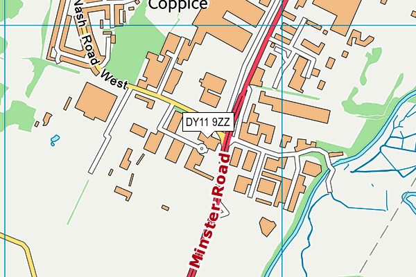 DY11 9ZZ map - OS VectorMap District (Ordnance Survey) DY11 9ZZ map - OS VectorMap District (Ordnance Survey)