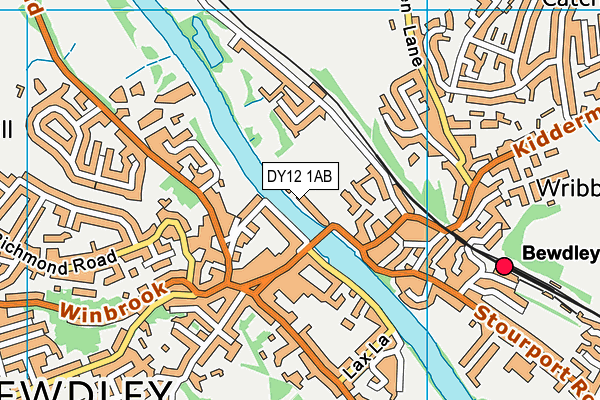 DY12 1AB map - OS VectorMap District (Ordnance Survey) DY12 1AB map - OS VectorMap District (Ordnance Survey)