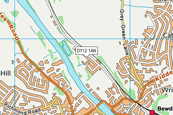 DY12 1AN map - OS VectorMap District (Ordnance Survey) DY12 1AN map - OS VectorMap District (Ordnance Survey)
