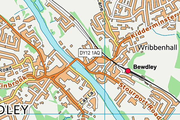 DY12 1AQ map - OS VectorMap District (Ordnance Survey) DY12 1AQ map - OS VectorMap District (Ordnance Survey)