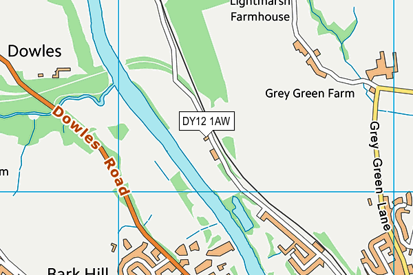 DY12 1AW map - OS VectorMap District (Ordnance Survey) DY12 1AW map - OS VectorMap District (Ordnance Survey)
