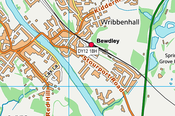 DY12 1BH map - OS VectorMap District (Ordnance Survey) DY12 1BH map - OS VectorMap District (Ordnance Survey)