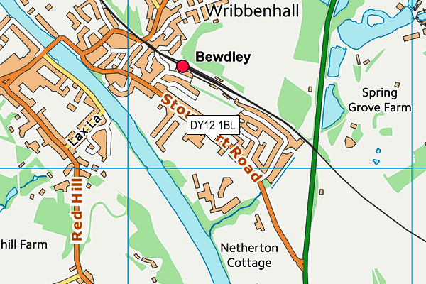 DY12 1BL map - OS VectorMap District (Ordnance Survey) DY12 1BL map - OS VectorMap District (Ordnance Survey)