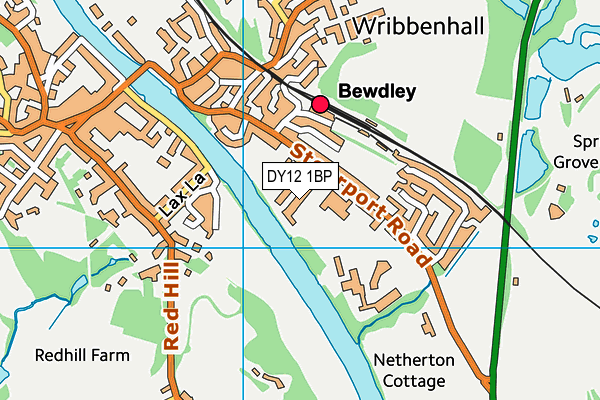 DY12 1BP map - OS VectorMap District (Ordnance Survey) DY12 1BP map - OS VectorMap District (Ordnance Survey)