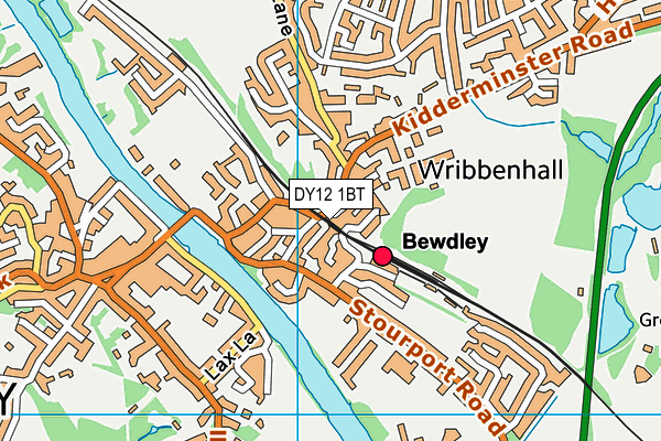 DY12 1BT map - OS VectorMap District (Ordnance Survey) DY12 1BT map - OS VectorMap District (Ordnance Survey)